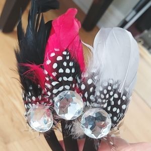 Feather headbands, set of 3 NWT